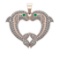 2.50 Ctw VS/SI1 Diamond 14k Rose Gold Fish Pendant (ALL DIAMOND ARE LAB GROWN )