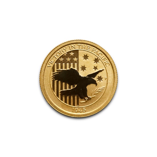 Australia $15 10th Ounce Gold BU 2017 Victory in the Pacific