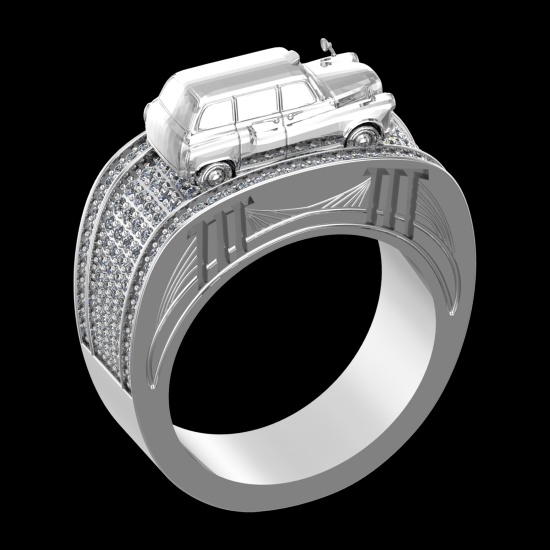 1.07 Ctw VS/SI1 Diamond 10k white Gold Engagement Ring ( (ALL DIAMOND ARE LAB GROWN) )