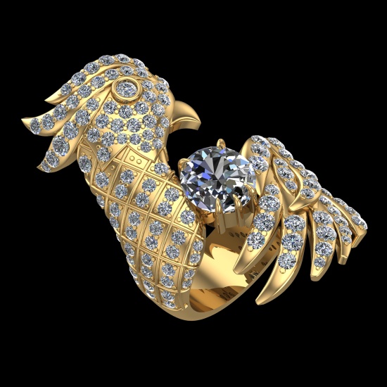 6.99 Ctw VS/SI1 Diamond 10k Yellow Gold Engagement Ring (ALL DIAMOND ARE LAB GROWN)