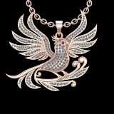2.62 Ctw VS/SI1 Diamond Style 14K Rose Gold Pendant (ALL DIAMONDS ARE LAB GROWN)(ALL DAMONDS ARE LAB