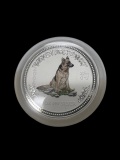 2006 Australia Coin Dog 5 oz 999 pure SILVER in airtite Lunar series 1