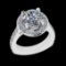 5.08 Ctw VS/SI1 Diamond 10k white Gold Engagement Ring (ALL DIAMOND ARE LAB GROWN) (ALL DIAMOND ARE