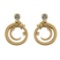 1.00 Ctw VS/SI1 Diamond Prong Set 14k Yellow Gold Earrings (ALL DIAMOND ARE LAB GROWN )