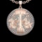 3.86 Ctw VS/SI1 Diamond 10K Rose Gold Sodiac Sign theme Pendant (ALL DIAMOND ARE LAB GROWN )