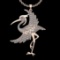 12.90 Ctw VS/SI1 Diamond 10k Rose Gold Birds theme Pendant (ALL DIAMOND ARE LAB GROWN)