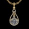3.43 Ctw VS/SI1 Diamond 10k Yellow Gold Christmas Theme Pandant (ALL DIAMOND ARE LAB GROWN )