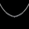 1.06 CtwVS/SI1 Diamond Prong Set 14K White Gold Slide Necklace (ALL DIAMOND ARE LAB GROWN )