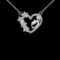 0.32 Ctw VS/SI1 Diamond 14 K White Gold Necklace(ALL DIAMOND ARE LAB GROWN )