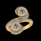 2.07 Ctw VS/SI1 Diamond Prong Set 10K Yellow Gold Engagement Ring (ALL DIAMOND ARE LAB GROWN)