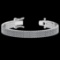 4.92 Ctw VS/SI1 Diamond 14K White Gold 3 Row Bracelet (ALL DIAMOND ARE LAB GROWN )