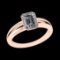 1.00 Ctw VS/SI1 Diamond 10k Rose Gold Solitaire Ring (ALL DIAMOND ARE LAB GROWN) (ALL DIAMOND ARE LA