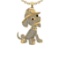 2.88 Ctw VS/SI1 Treated Fancy Black and white Diamond 14K Yellow Gold Hip Hop Style Necklace (ALL DI