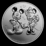 2020 Niue 1 oz Silver $2 Disney Mickey & Minnie Mouse BU