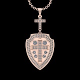 3.51 Ctw VS/SI1 Diamond 14 K Rose Gold Necklace(ALL DIAMOND ARE LAB GROWN )