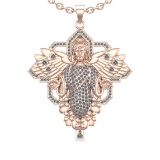 1.95 Ctw SI2/SI1 Diamond 14k Rose Gold Pendant (ALL DIAMOND ARE LAB GROWN) (ALL DIAMOND ARE LAB GROW