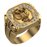 0.65 Ctw VS/SI1 Diamond Prong Set 14k Yellow Gold Ring (ALL DIAMOND ARE LAB GROWN )