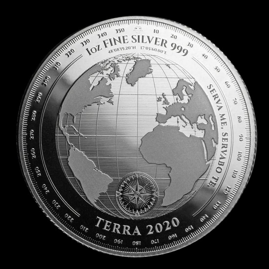 2020 Tokelau 1 oz Silver $5 Terra (Prooflike)