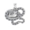 0.15 Ctw VS/SI1 Diamond 14k white Gold Pendant (ALL DIAMOND ARE LAB GROWN )