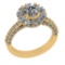 2.87 Ctw VS/SI1 Diamond 14K Yellow Gold Engagement Ring (ALL DIAMOND ARE LAB GROWN )