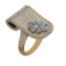 7.54 Ctw VS/SI1 Diamond Prong Set 14k Yellow Gold Engagement Ring (ALL DIAMOND ARE LAB GROWN) (ALL D