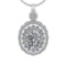 2.69 Ctw VS/SI1 Diamond 10K White Gold Pendant (ALL DIAMOND ARE LAB GROWN) (ALL DIAMOND ARE LAB GROW