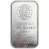 Engelhard Silver 1 oz Bar- E-MC Obverse