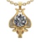 2.89 Ctw VS/SI1 Diamond 14k Yellow Gold Creature Theme Pendant Necklace (ALL DIAMOND ARE LAB GROWN)