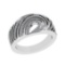 0.24 Ctw SI2/SI1 Diamond Prong Set 14k white Gold Engagement Ring (ALL DIAMOND ARE LAB GROWN) (ALL D