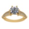 2.20 Ctw SI2/I1 Diamond Style Prong Set 18K Yellow Gold Engagement Wedding Ring