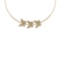 2.11 Ctw VS/SI1 Diamond 14K Yellow Gold Butterfly Pendant Necklace