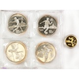 China 5 Piece Gold and Silver Set 1990 11th Asian Games Set #2