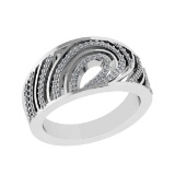 0.24 Ctw SI2/SI1 Diamond Prong Set 14k white Gold Engagement Ring (ALL DIAMOND ARE LAB GROWN) (ALL D