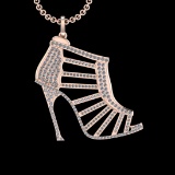 2.39 Ctw VS/SI1 Diamond 10k Rose Gold Pandant (ALL DIAMOND ARE LAB GROWN) ( (ALL DIAMOND ARE LAB GRO