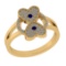 0.27 Ctw VS/SI1 Blue Sapphire and Diamond 14k Yellow Gold Engagement Ring (ALL DIAMOND ARE LAB GROWN