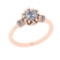 1.41 Ctw VS/SI1 Diamond 14K Rose Gold Engagement Ring (ALL DIAMOND ARE LAB GROWN )