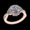2.39 Ctw VS/SI1 Diamond 10k Rose Gold Engagement Ring (ALL DIAMOND ARE LAB GROWN) (ALL DIAMOND ARE L