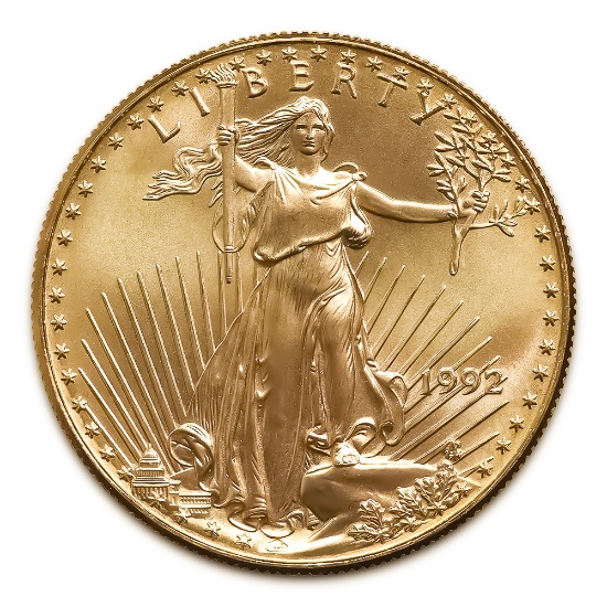 1992 American Gold Eagle 1/2 oz Uncirculated