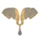2.88 Ctw VS/SI1 Diamond 14k Yellow Gold Pendant (ALL DIAMOND ARE LAB GROWN )