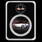 Corvette (1953) White 1 oz Colorized Silver w/ TEP