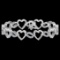 0.55 CtwVS/SI1 Diamond 14K White Gold Bracelet (ALL DIAMOND ARE LAB GROWN )