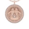 2.43 Ctw VS/SI1 Diamond 14K Rose Gold Zodiac sign theme Necklace (ALL DIAMOND ARE LAB GROWN )