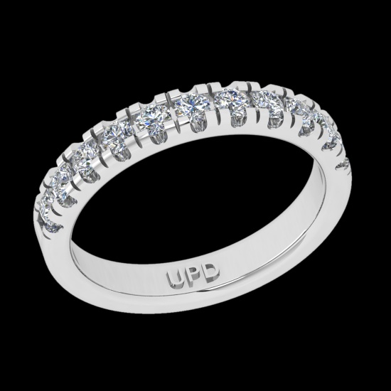 0.50 Ctw VS/SI1 Diamond Prong Set 10K White Gold Eternity Band Ring (ALL DIAMOND ARE LAB GROWN)