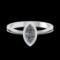 0.50 Ctw VS/SI1 Diamond Prong Set 10K white Gold Solitaire Ring (ALL DIAMON