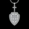 3.51 Ctw VS/SI1 Diamond 14 K White Gold Necklace(ALL DIAMOND ARE LAB GROWN