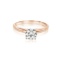 0.51 ctw 14k Rose GOLD /Rose Gold Solitaire Solitaire Ring (LAB GROWN DIAMO