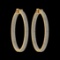 2.40 Ctw VS/SI1 Diamond 14K Yellow Gold Hoop Earrings (ALL DIAMOND ARE LAB