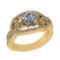 1.91 Ctw SI2/SI1 Diamond 14k Yellow Gold Engagement Ring (ALL DIAMOND ARE L