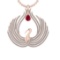 7.52 Ctw VS/SI1 Ruby and Diamond 14K Rose Gold Pendant (ALL DIAMOND ARE LAB