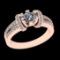 1.25 Ctw VS/SI1 Diamond Prong Set 10k Rose Gold Engagement Ring (ALL DIAMON